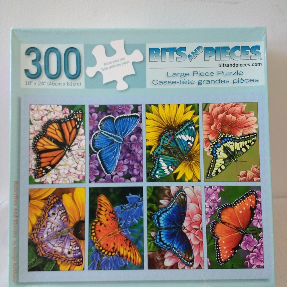 Bits and Pieces 300 Piece Butterflies And Blooms Puzzle